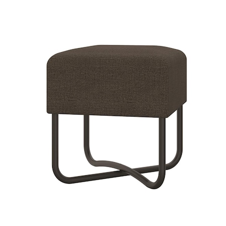 Towels Usa 20 x 36 x 18 in. Ace Bench in Dark Brown Fabric with Black Painted Base TO3457747